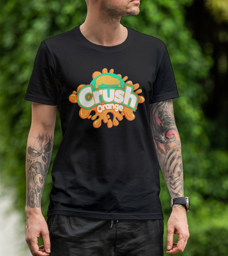 Crush Orange Donald Trump Cartoon Hair T-Shirt