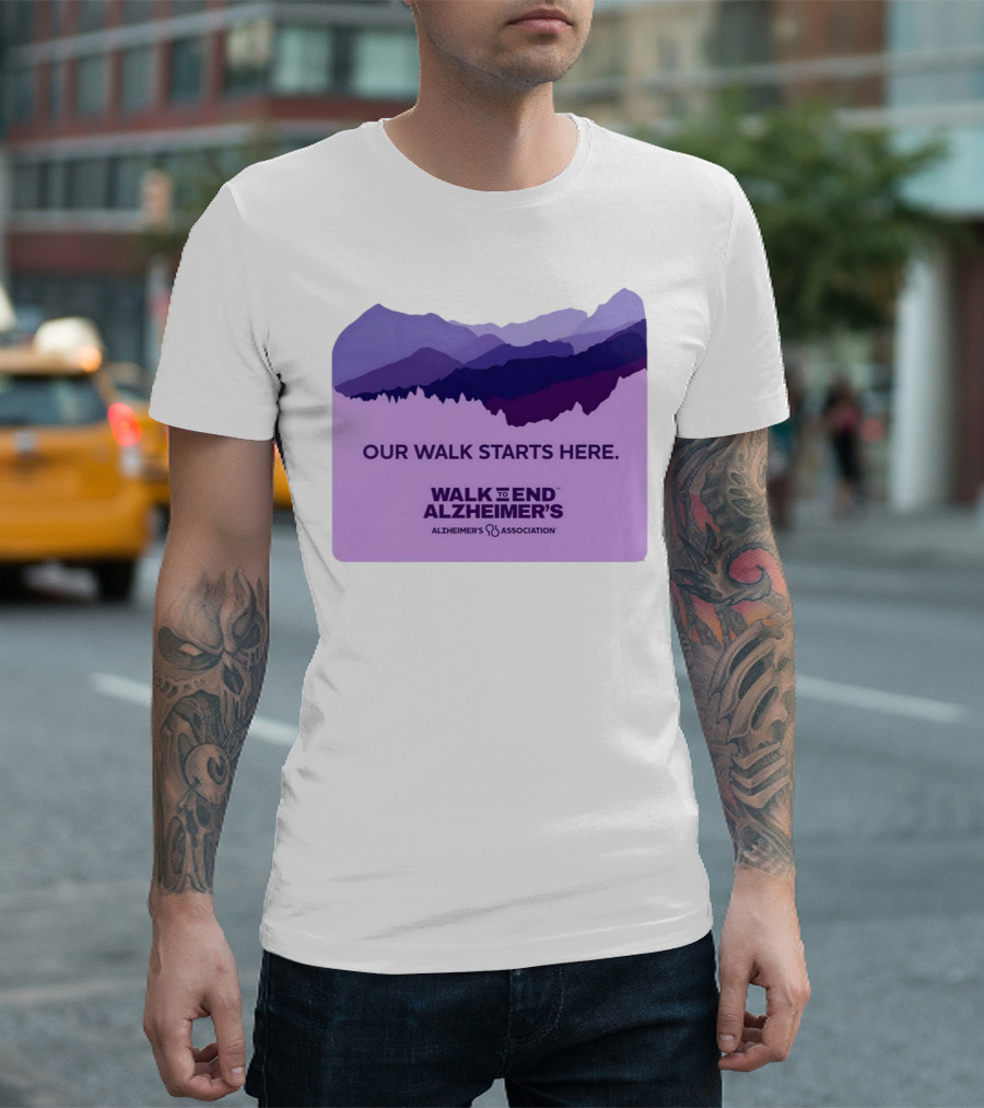 Our Walk Starts Here Walk To End Alzheimer’s Alzheimer's Association T-Shirt