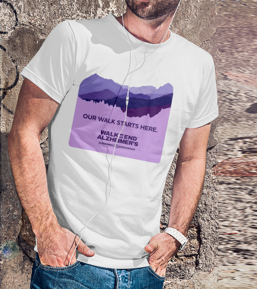 Our Walk Starts Here Walk To End Alzheimer’s Alzheimer's Association T-Shirt
