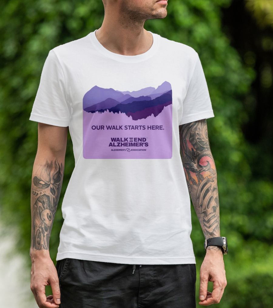 Our Walk Starts Here Walk To End Alzheimer’s Alzheimer's Association T-Shirt