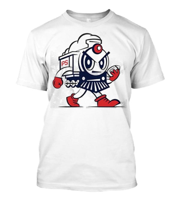 Pate State PS Locomotive Football Mascot T-Shirt