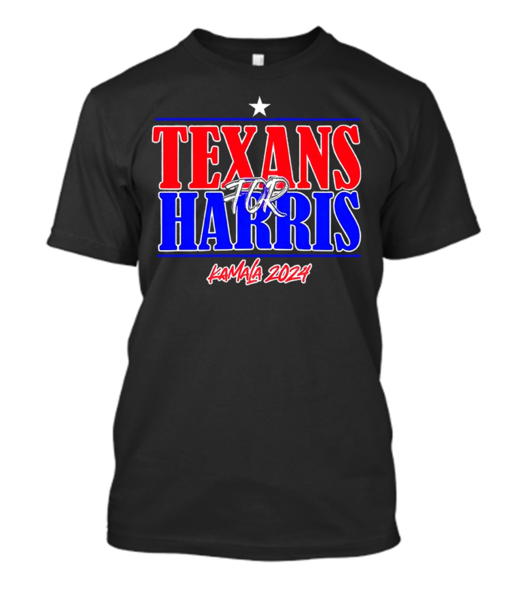 Texans For Harris Kamala 2024 Star T-Shirt