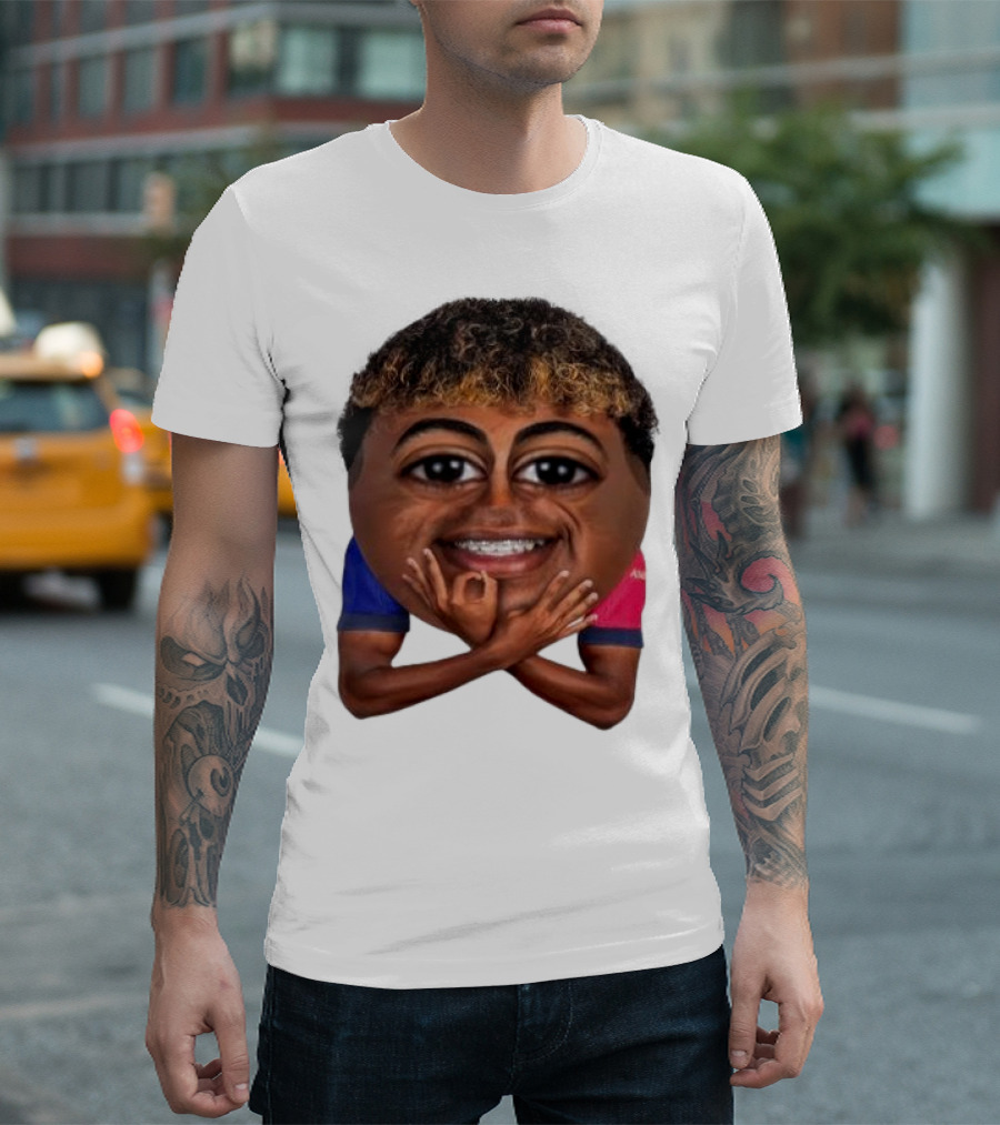 FC Barcelona Lamine Yamal Meme Big Head Funny Soccer Player T-Shirt