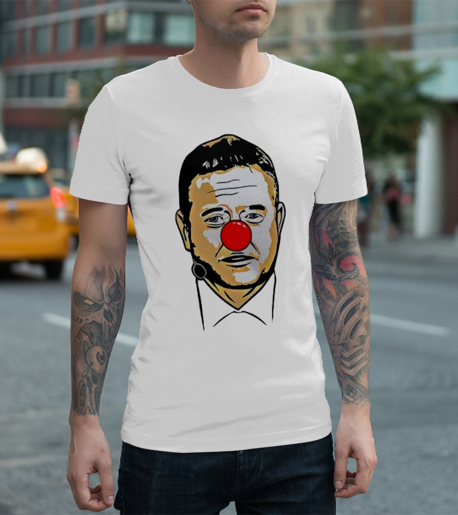 Nolesunis Clown Kirk Is a Jerk Red Nose T-Shirt