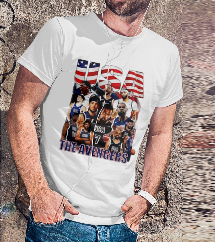 USA The Avengers All Team Players Basketball Stars T-Shirt