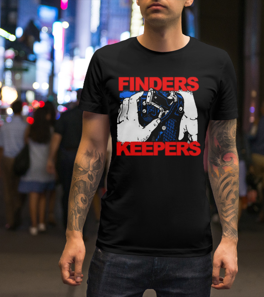 Finders Keepers Gun In Holster Pop T-Shirt