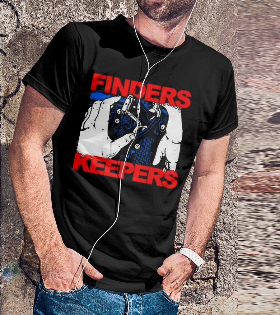 Finders Keepers Gun In Holster Pop T-Shirt