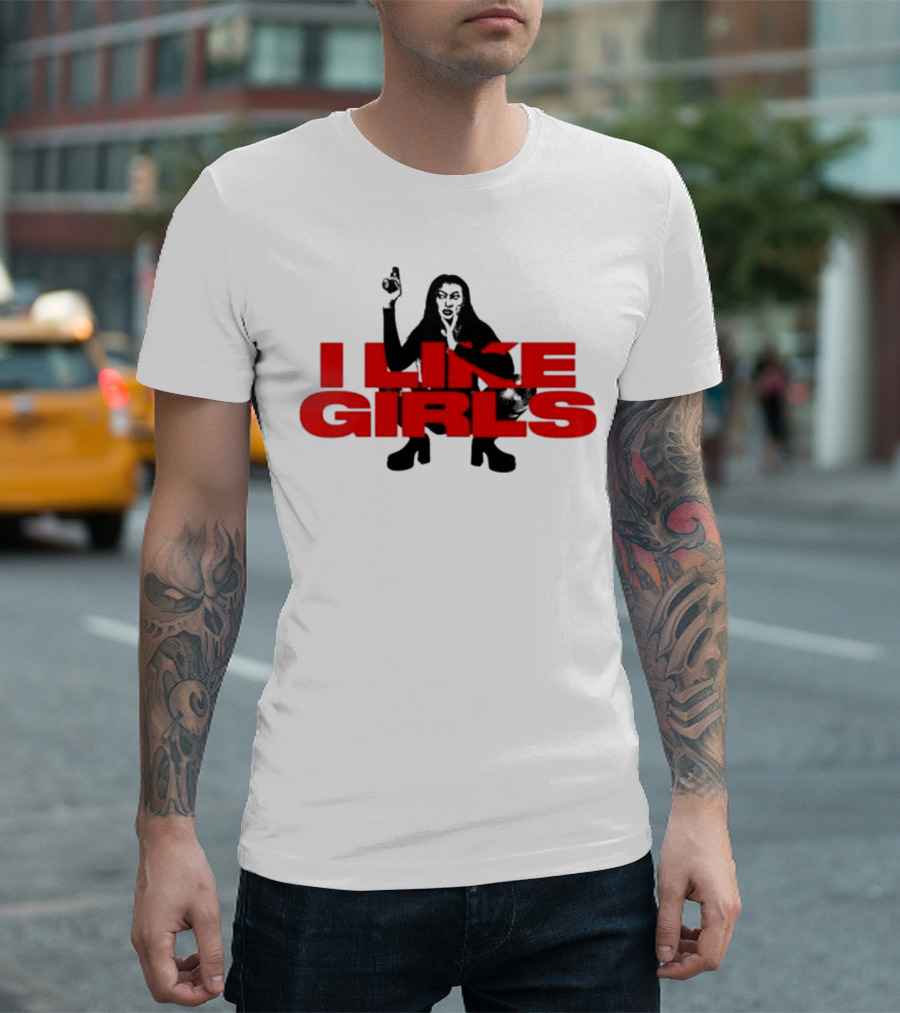Swan Wearing I Like Girls Robapollo T-Shirt