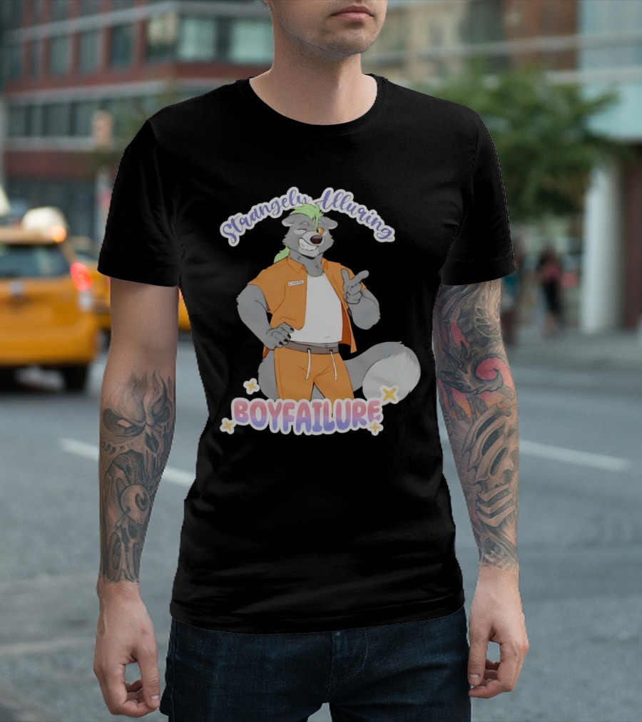 Strangely Alluring Boyfailure Anthro Character In Orange T-Shirt