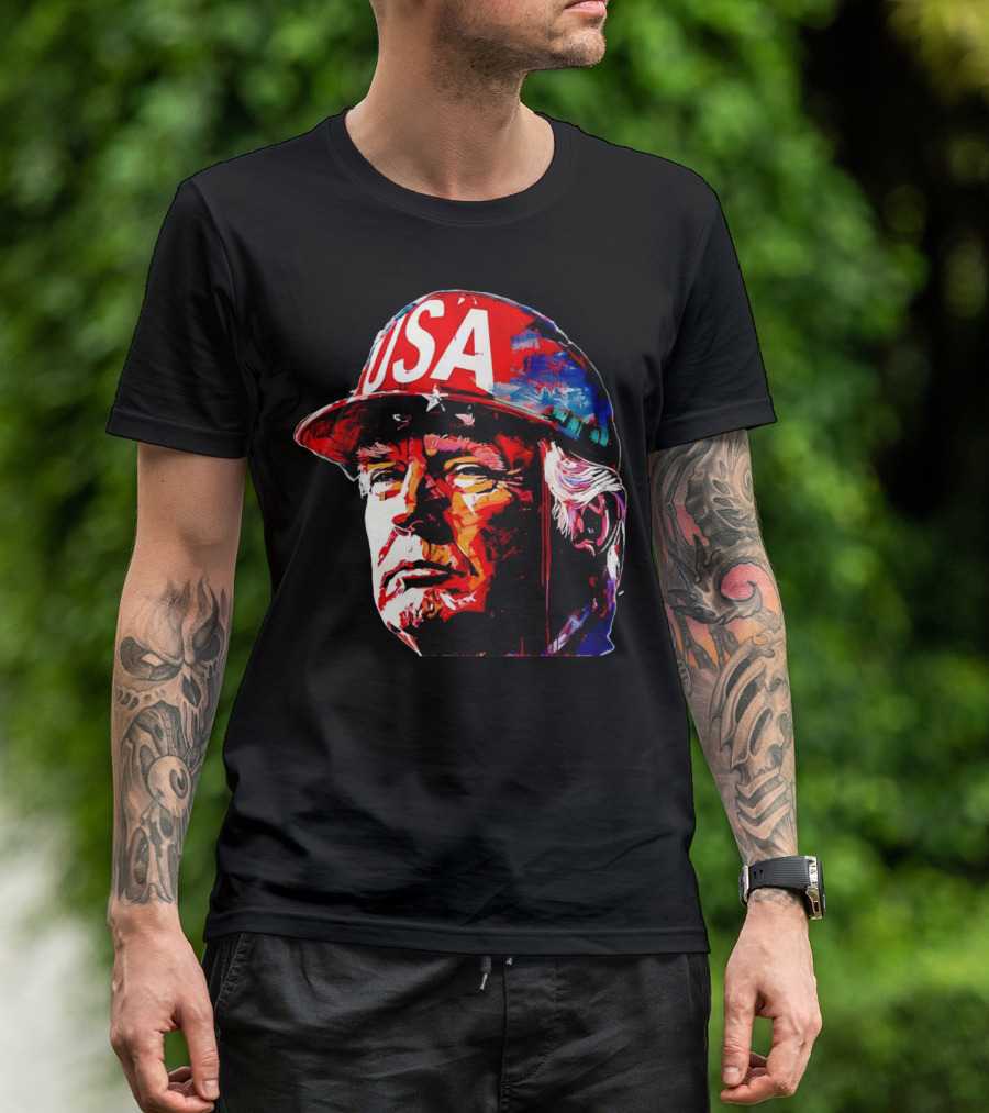 Donald Trump USA Red Wave Patriot Maga T-Shirt