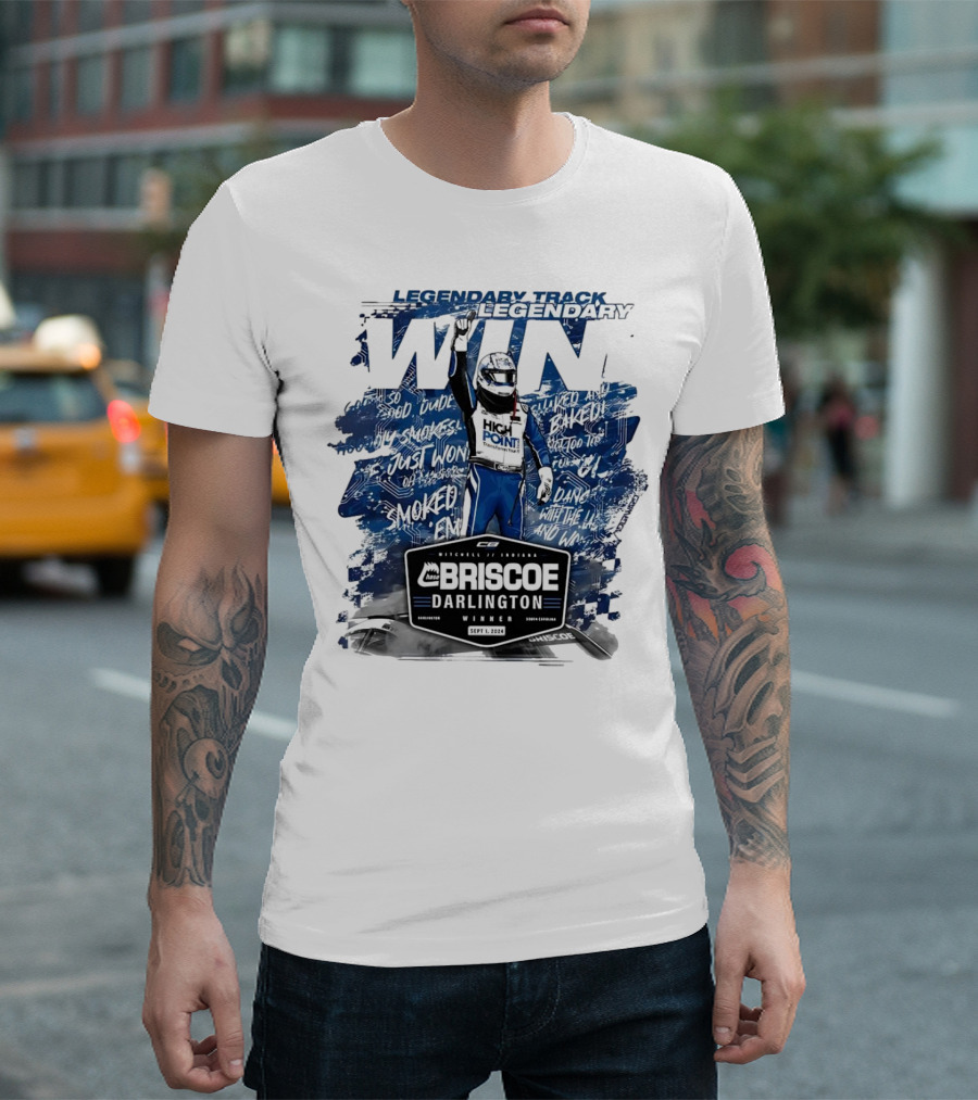 Legendary Track Legendary Win Briscoe Darlington Winner High Point Racing Victory Motorsports T-Shirt