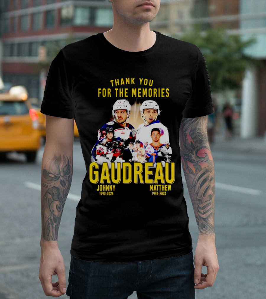 Thank You for the Memories Gaudreau Johnny 1993-2024 Matthew 1994-2024 T-Shirt