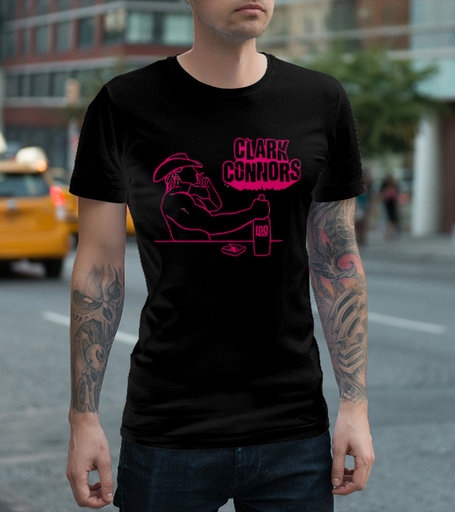 Clark Connors Neon Cowboy Smoking LQD T-Shirt