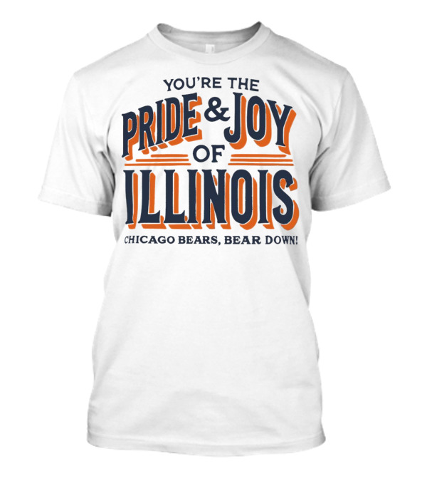 You're The Pride And Joy Of Illinois Chicago Bears Bear Down T-Shirt