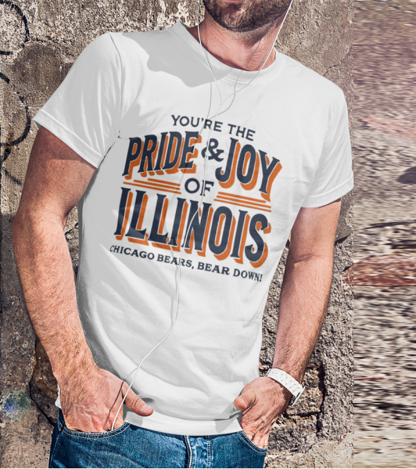 You're The Pride And Joy Of Illinois Chicago Bears Bear Down T-Shirt