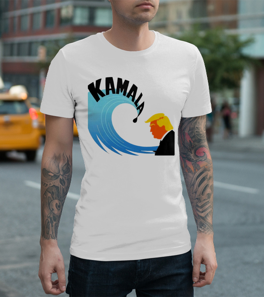 Kamala Wave Overcoming Trump T-Shirt