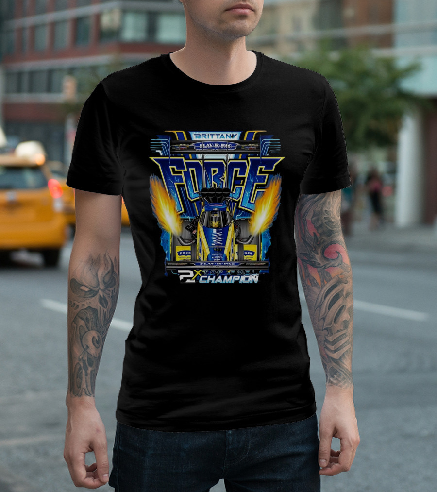 Brittany Force Flav-R-Pac FORCE 2X Top Fuel Champion T-Shirt
