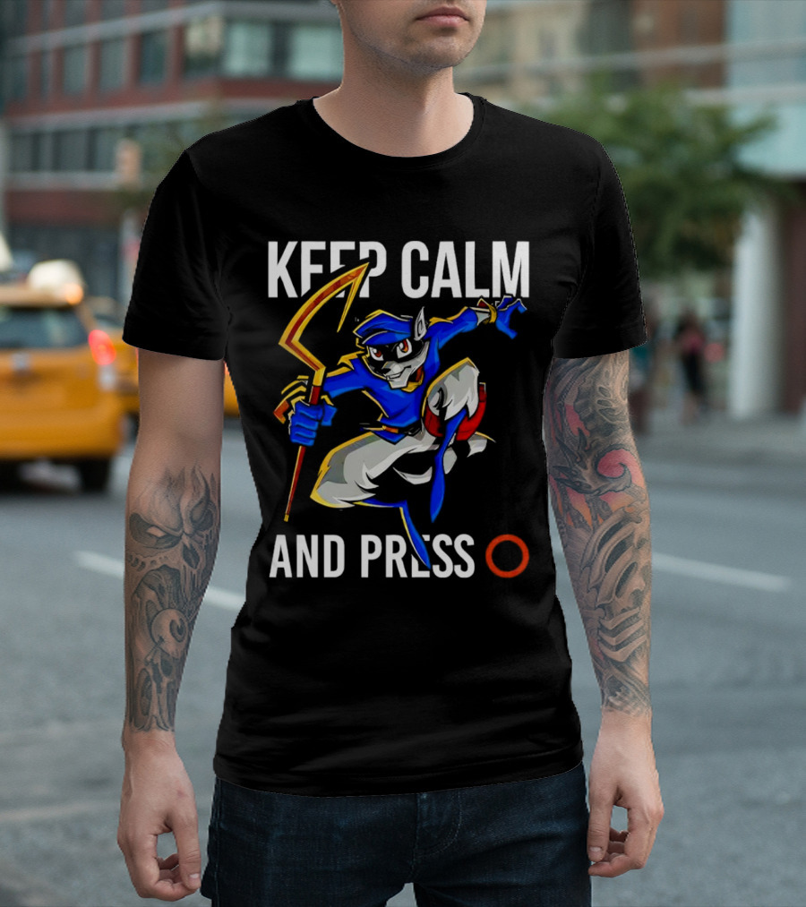 Keep Calm And Press O Sly Cooper T-Shirt