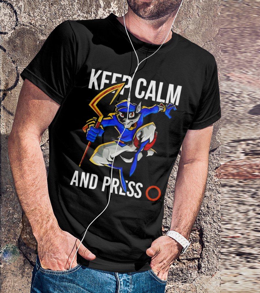 Keep Calm And Press O Sly Cooper T-Shirt