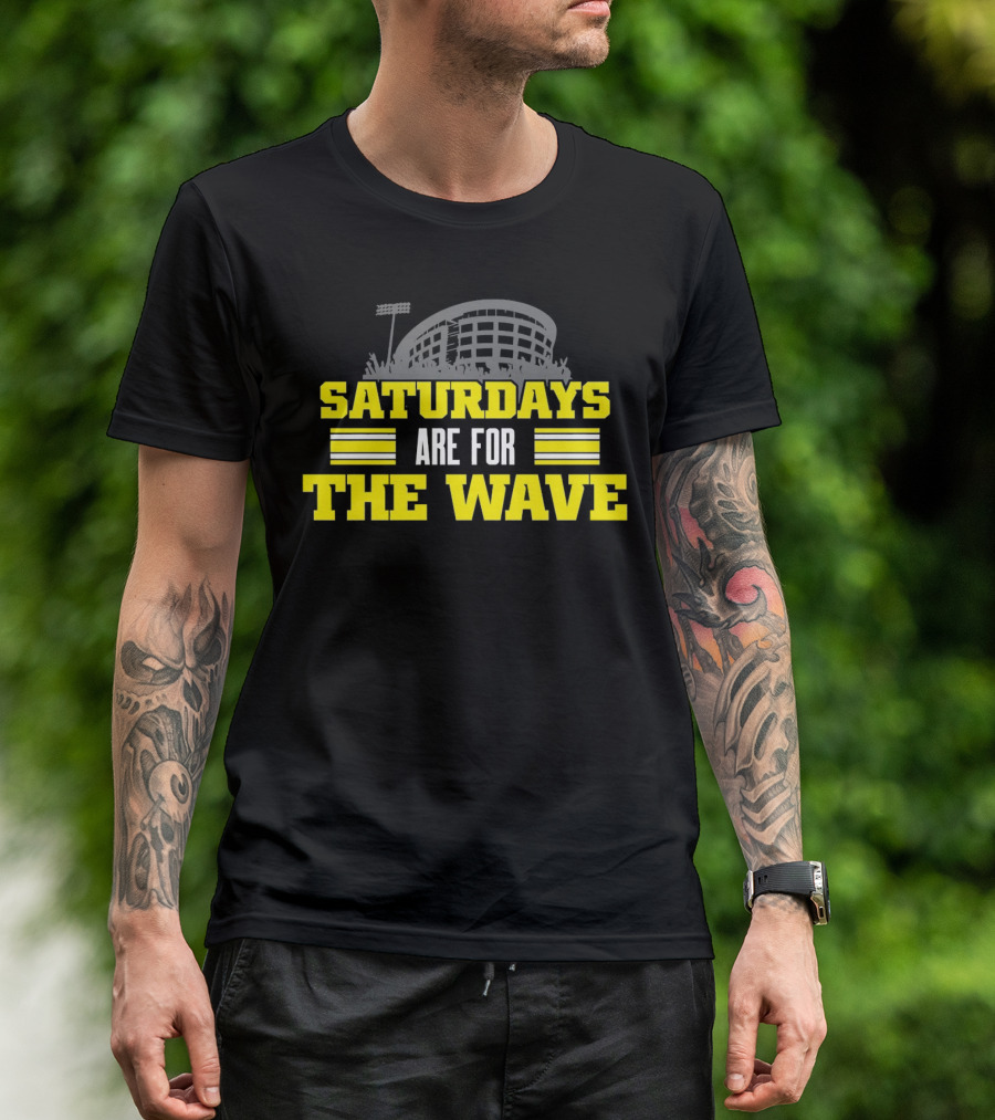 Saturdays Are For The Wave Iowa Hawkeyes T-Shirt