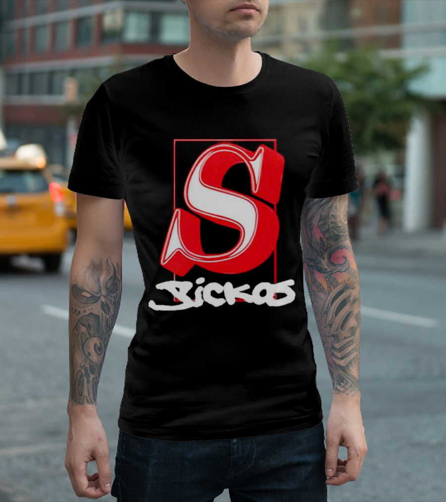 Sickos Serif Red S T-Shirt