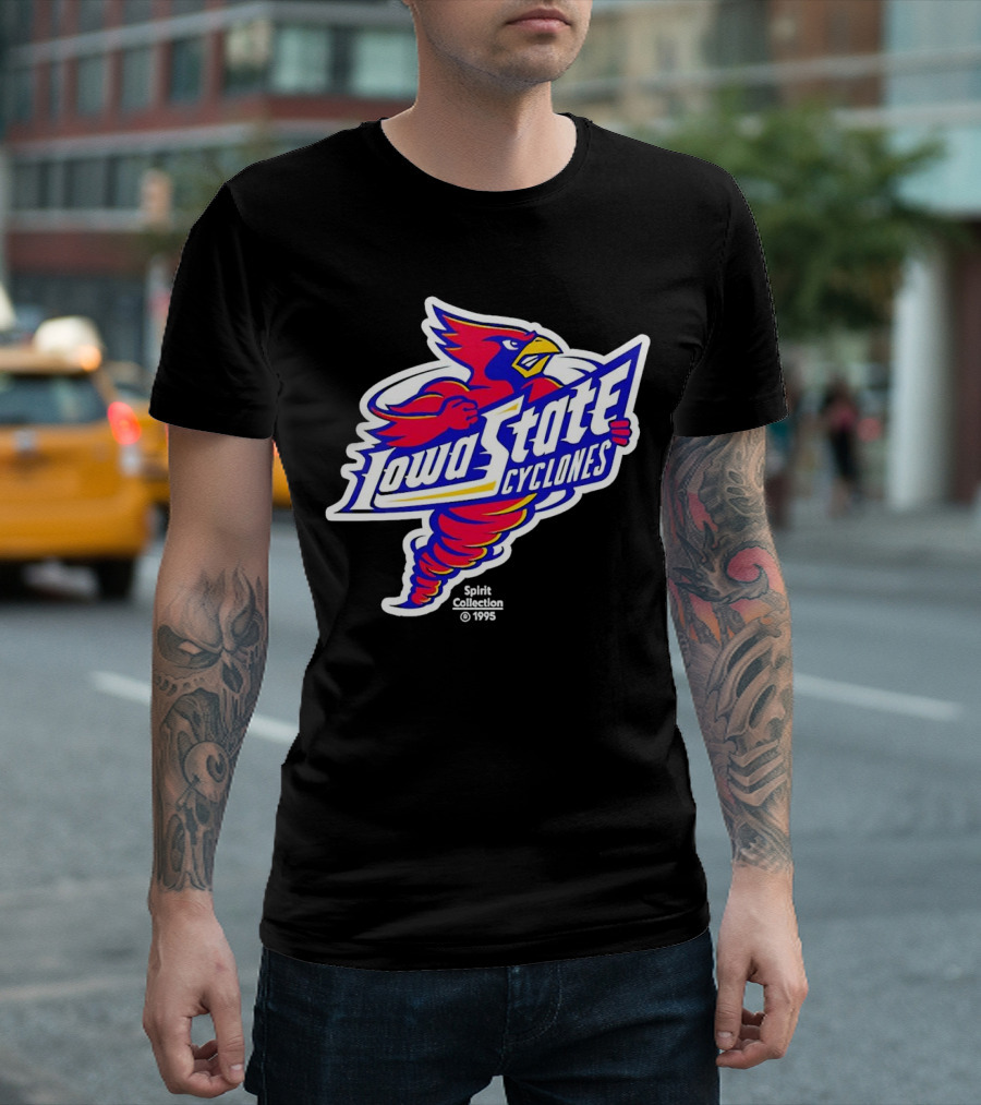 Tornado Cy Iowa State Cyclones Spirit Collection 1995 T-Shirt