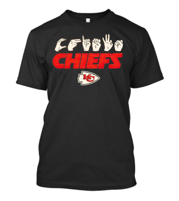 Love Sign ASL Kansas City Chiefs Hands KC T-Shirt