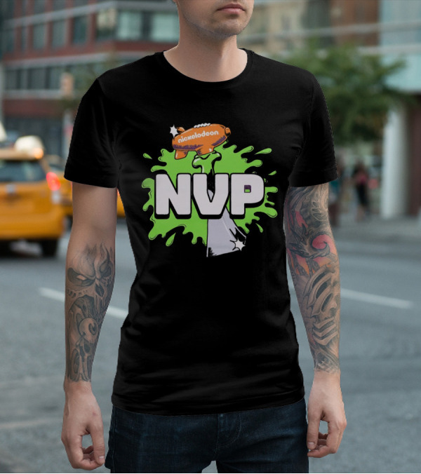 Nickelodeon NVP Blimp Green Slime Splat T-Shirt