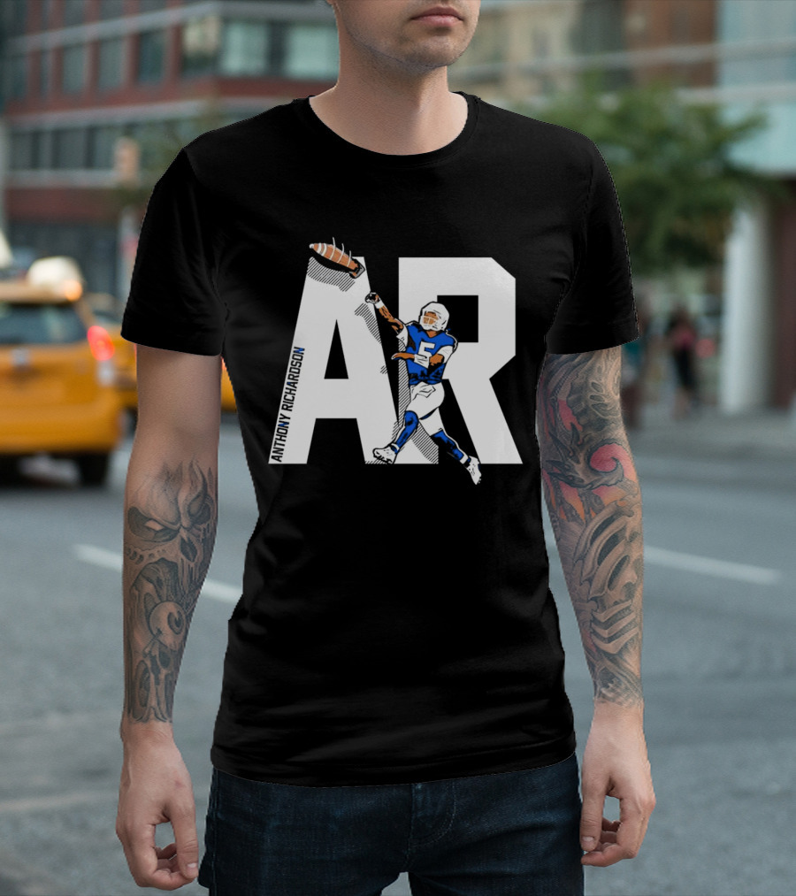 Anthony Richardson AR 5 Rocket Arm Football T-Shirt