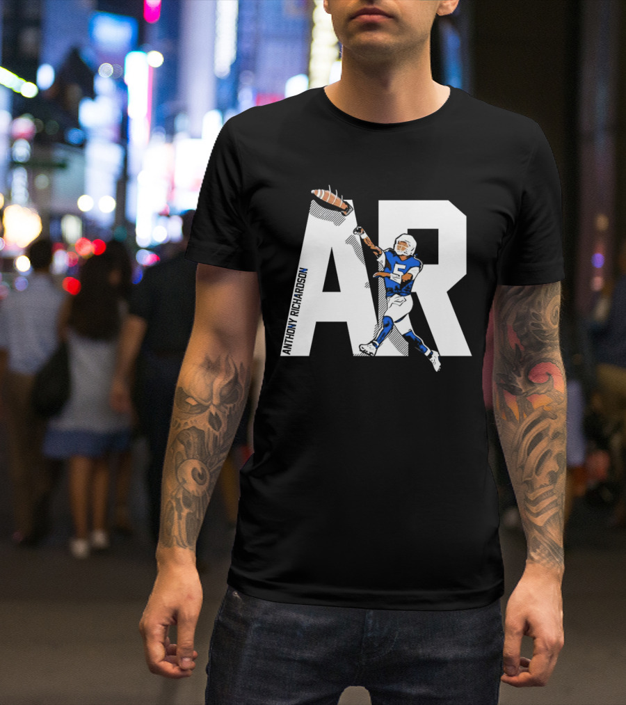 Anthony Richardson AR 5 Rocket Arm Football T-Shirt