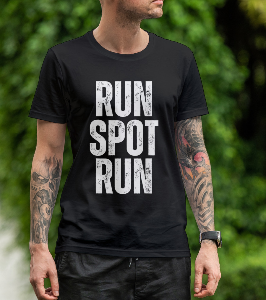 Run Spot Run Presidential Debate Vintage Typography T-Shirt