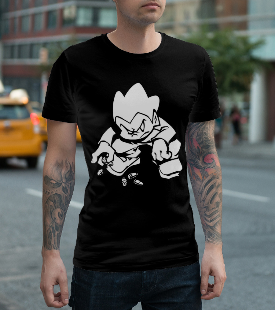Friday Night Funkin’ Lowkey Pico Bullets Grim Expression T-Shirt