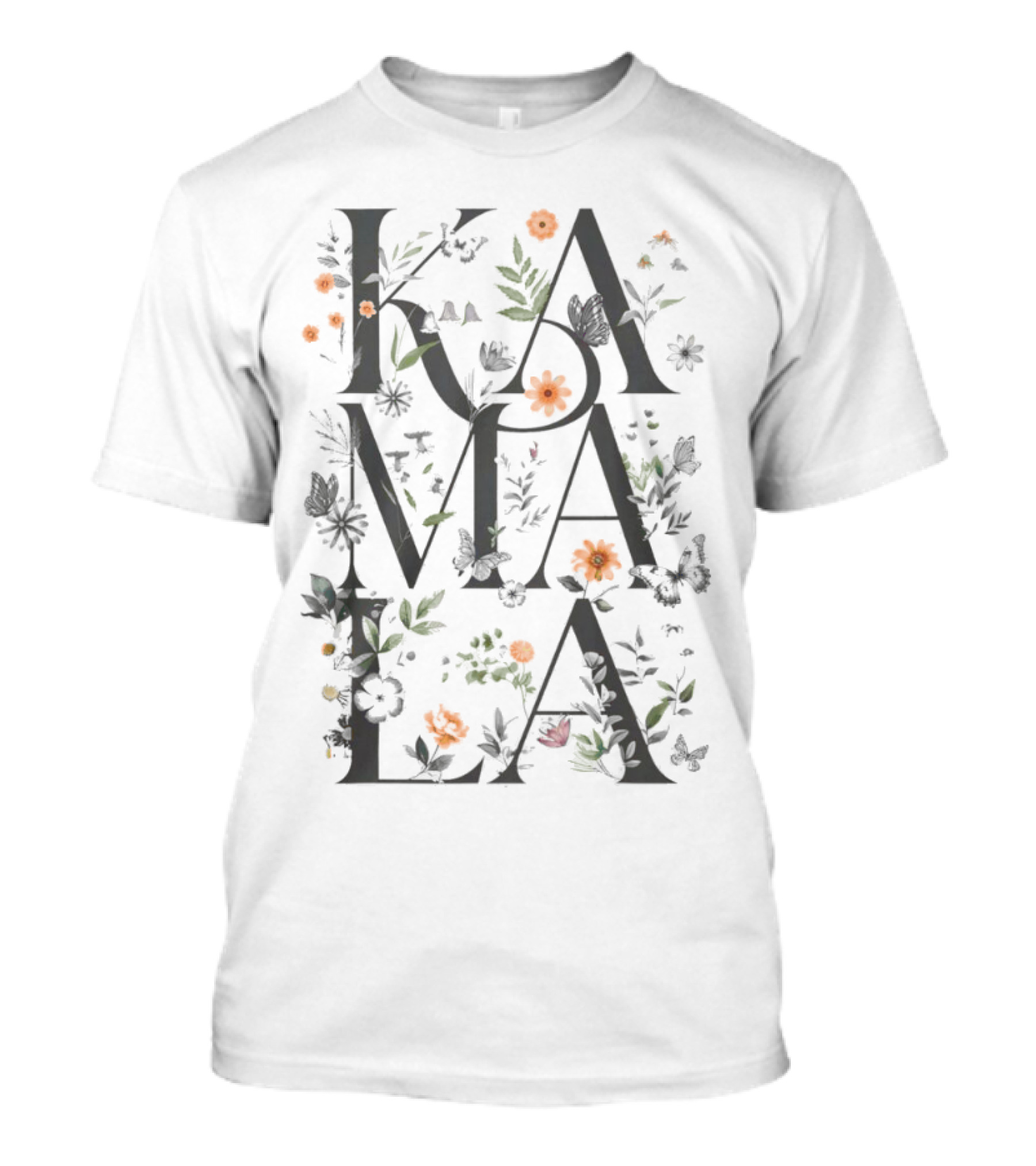 Kamala Floral Letters Botanical T-Shirt