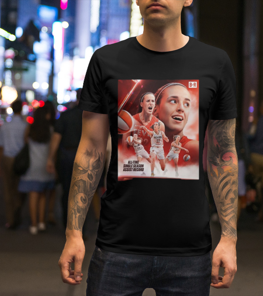 B/R Fever 22 All-Time Single Season Assist Record T-Shirt
