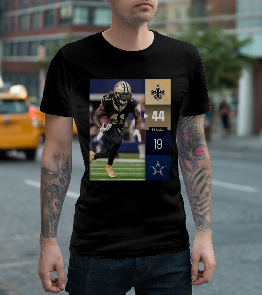 New Orleans Saints 44 19 Dallas Cowboys 2024 NFL Week 2 Final Score Victory Highlights T-Shirt