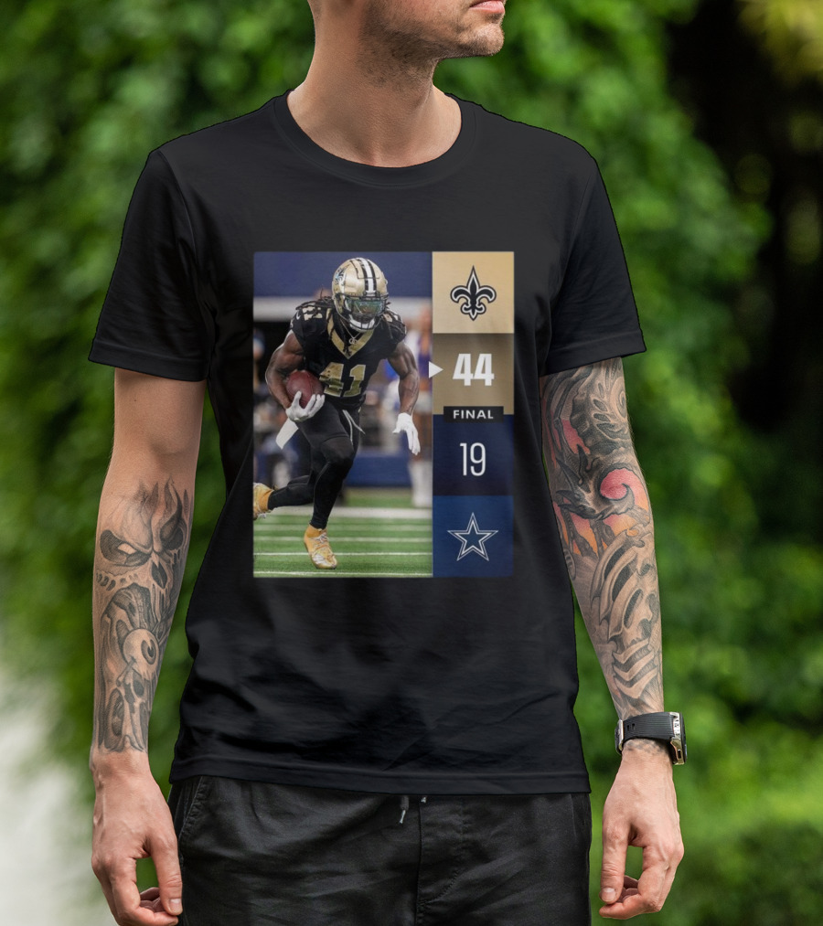 New Orleans Saints 44 19 Dallas Cowboys 2024 NFL Week 2 Final Score Victory Highlights T-Shirt