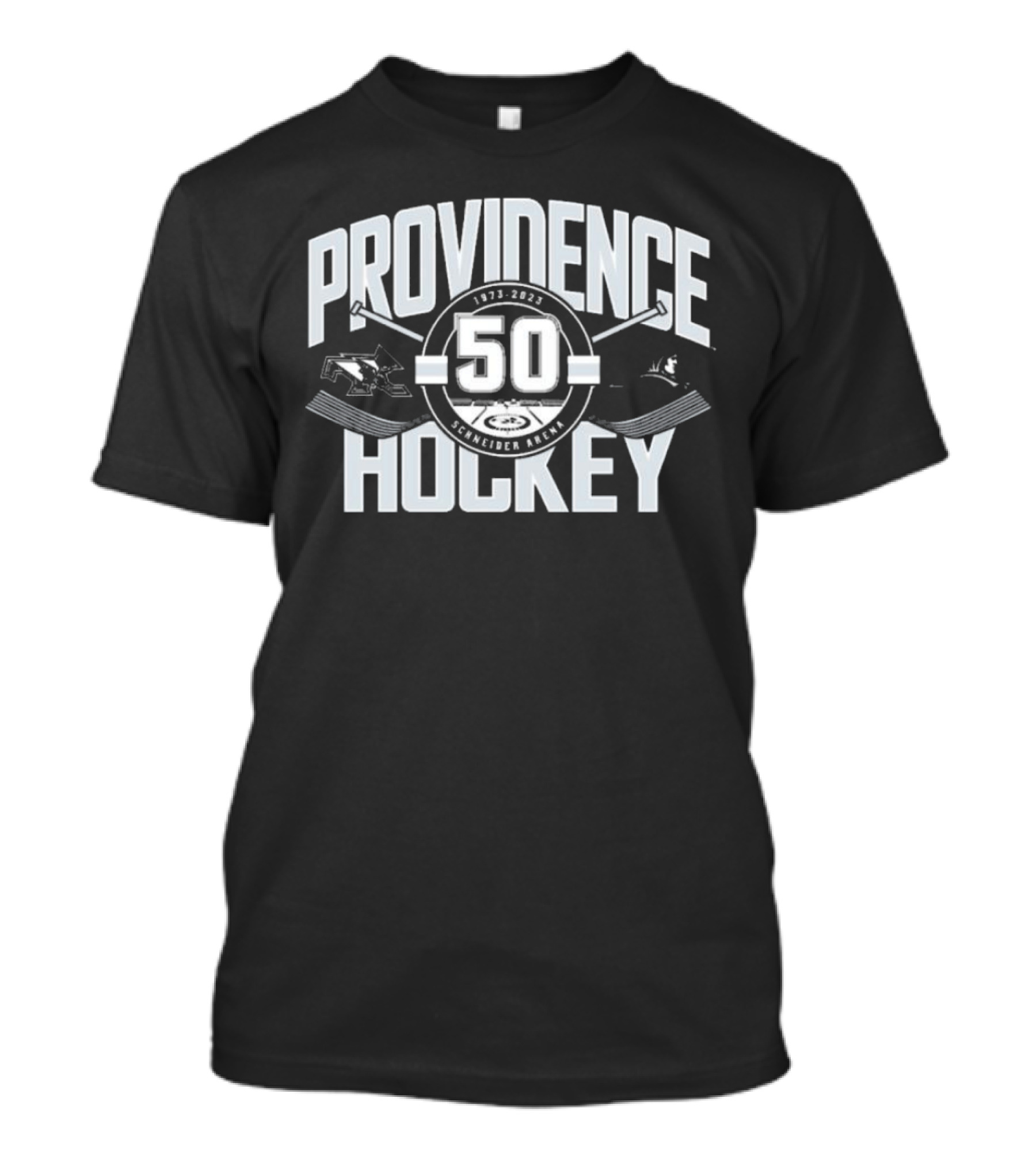 Providence Friars 50th Anniversary Schneider Arena Hockey 1973-2023 T-Shirt