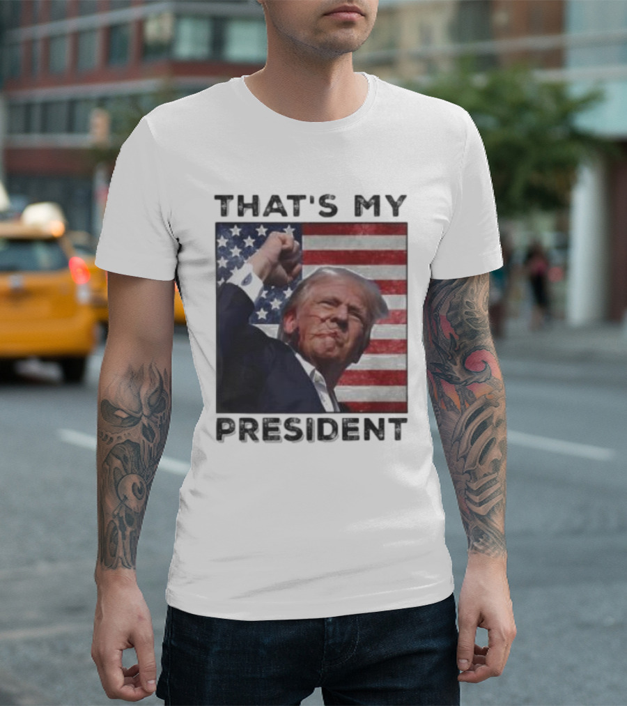 THAT'S MY PRESIDENT Trump Shot You Missed Twice T-Shirt