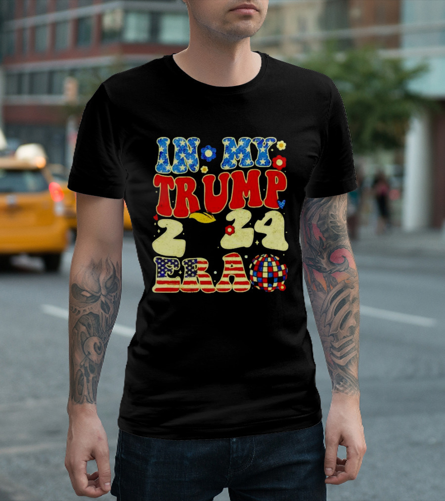 IN MY TRUMP 2024 ERA VINTAGE DISCO BALL USA T-Shirt