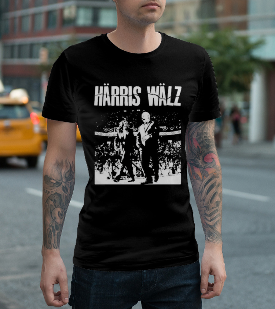 Härris Wälz Black and White Concert Scene T-Shirt