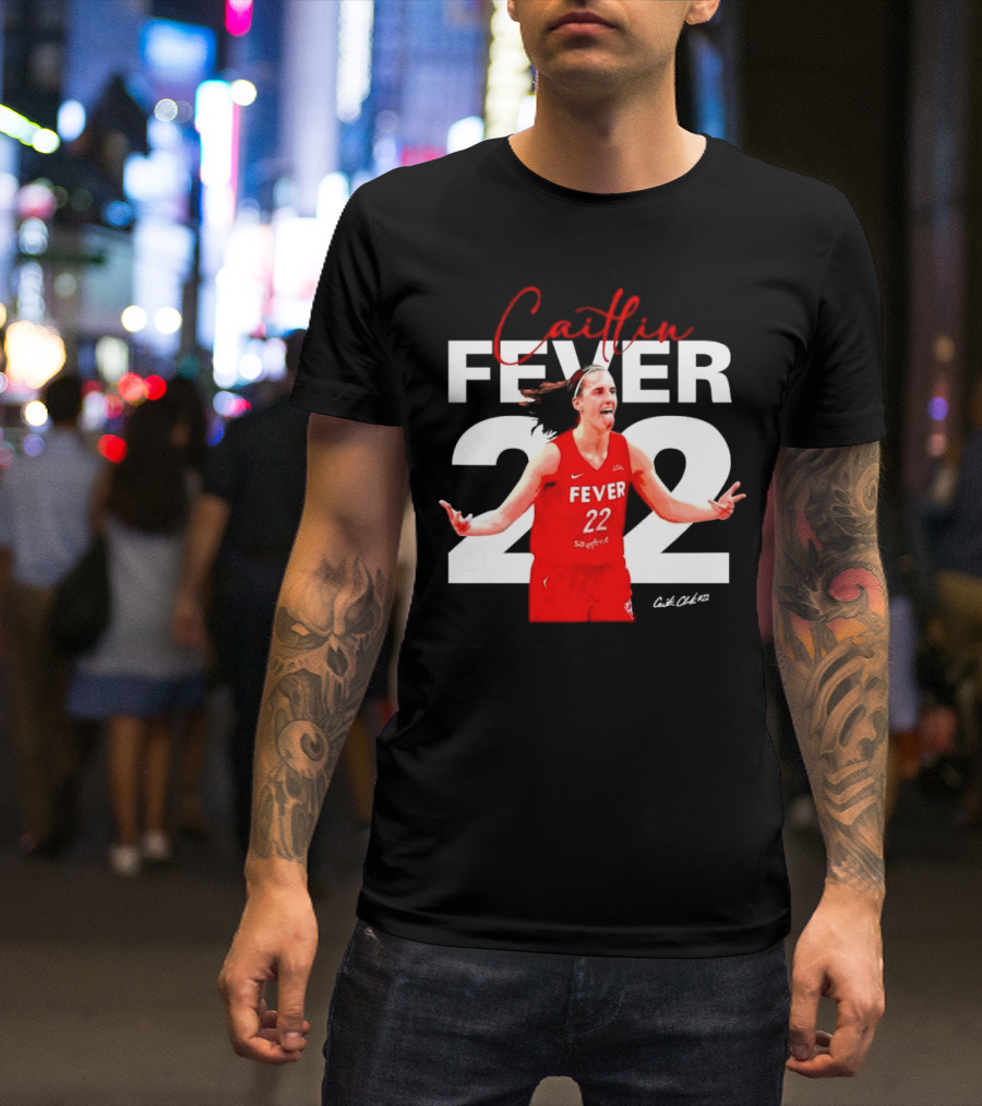 Caitlin Fever 22 Red Jersey SaeFere T-Shirt