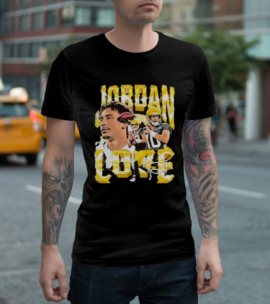 Jordan Love Green Bay Packers Vintage Signature Image T-Shirt