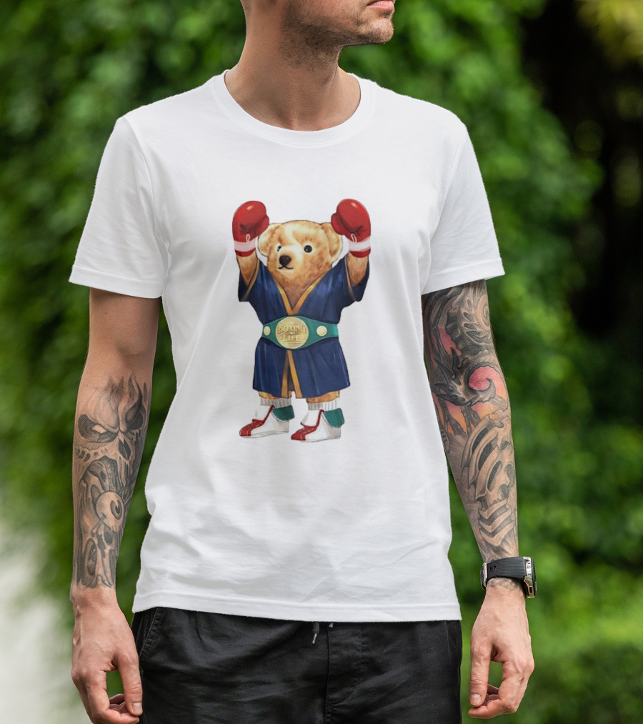 Canelo Bear Champion Boxing No Life Boxing Gloves Robe T-Shirt