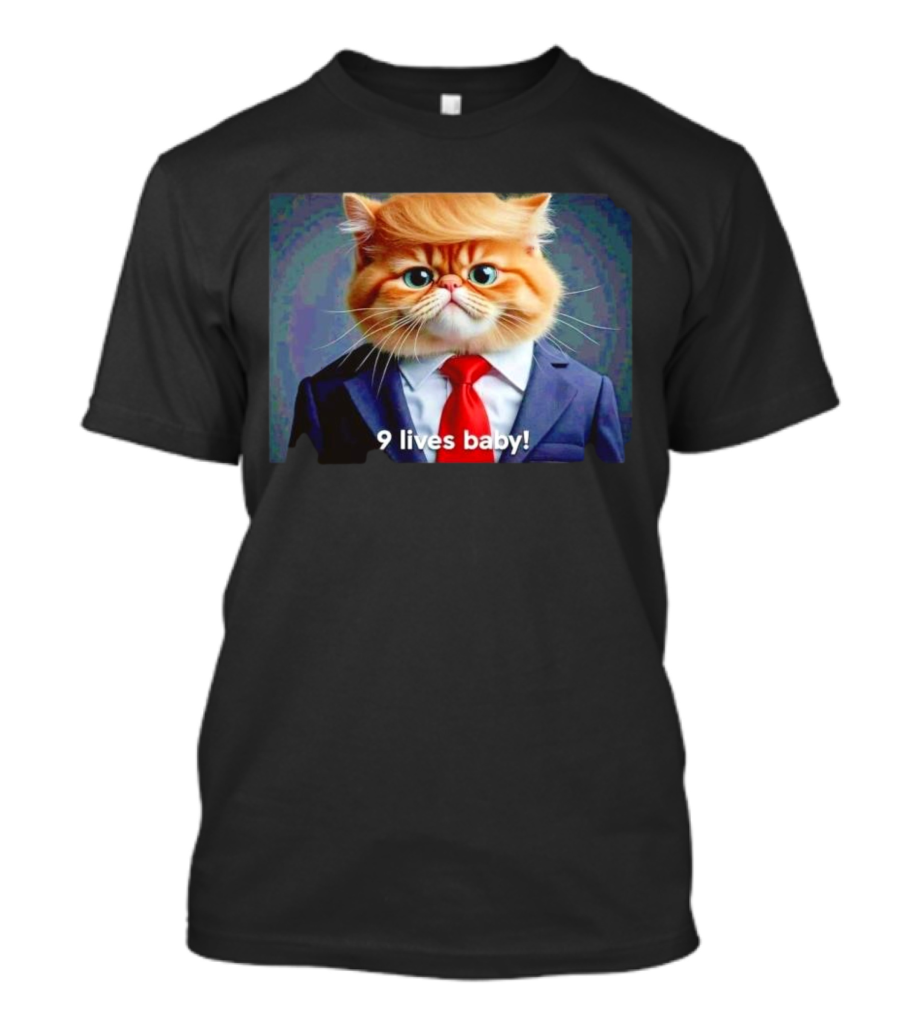 9 Lives Baby Trump Cat T-Shirt