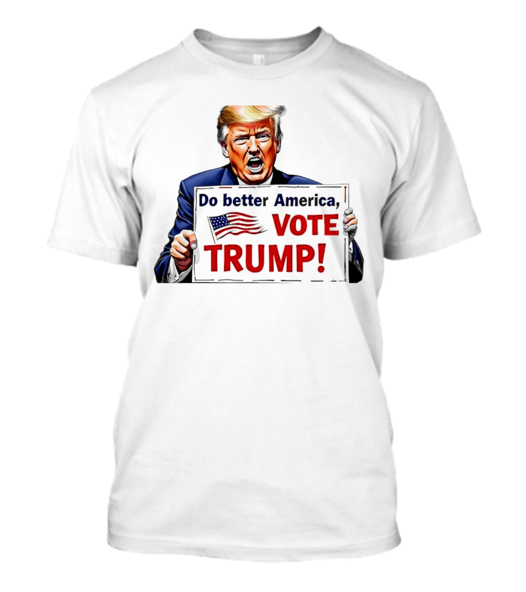 Do Better America Vote Trump With American Flag T-Shirt