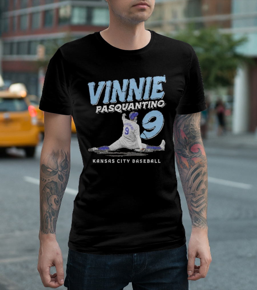 VINNIE PASQUANTINO 9 KANSAS CITY BASEBALL T-Shirt