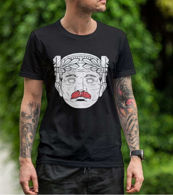Guardian Maxilarino Mustache Roman Bust T-Shirt
