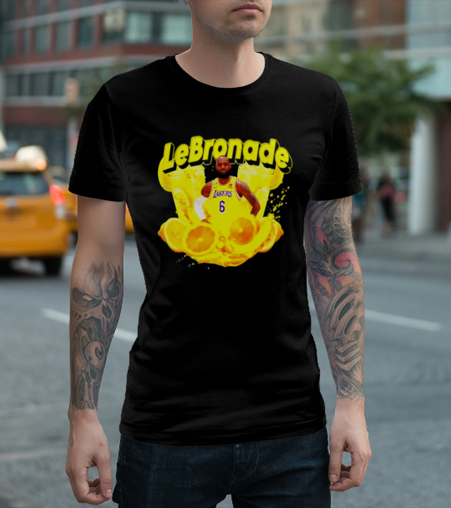 LeBronade LeBron James Los Angeles Lakers 6 Lemon Explosion T-Shirt