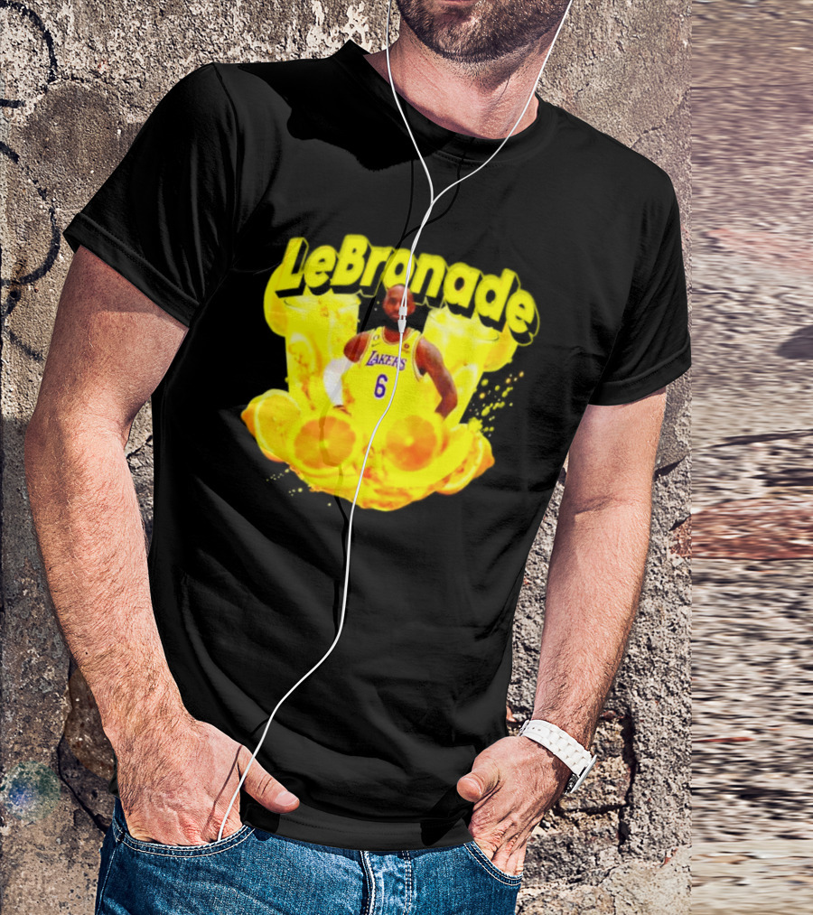 LeBronade LeBron James Los Angeles Lakers 6 Lemon Explosion T-Shirt