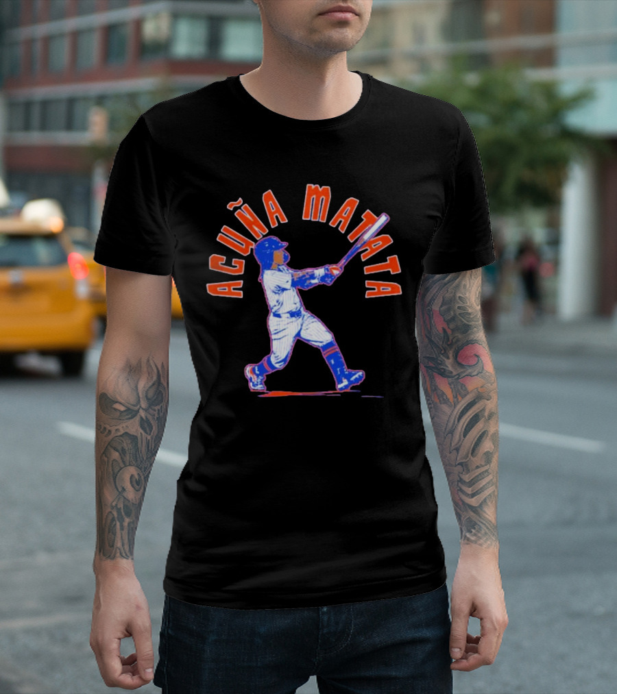 Acuna Matata Baseball Swing New York Mets T-Shirt